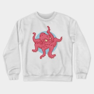 Red_Octo Crewneck Sweatshirt